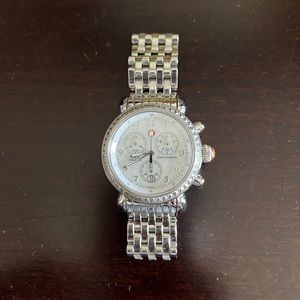 Michele Watch CSX 36mm Diamond Bezel (Stainless Steel)